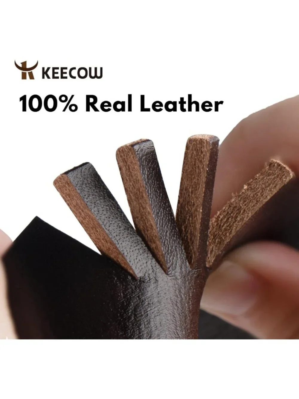 Stylish Men's 100% Italian Leather Belt with Anti-Scratch Buckle, Gift-Ready